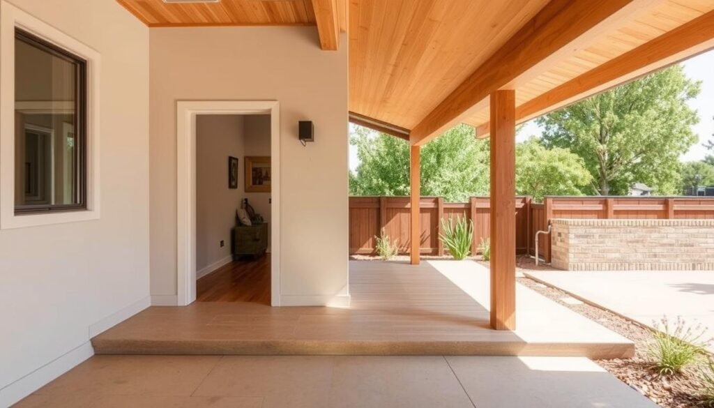 ADU showing seamless flow between interior and exterior spaces